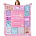 thumbnail image 1 of LHSHID 21st Birthday Gifts for Her Blanket 21st Birthday Gift Ideas 21 Year Old Birthday Gifts for Her Gifts for 21st Birthday Female Flannel Throw Bed Blanket 40"x50", 1 of 7