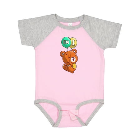 

Inktastic I m 1 Teddy Bear Gift Baby Boy or Baby Girl Bodysuit