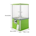 thumbnail image 6 of 800 Coins Gumball Machine Candy Vending Machine Gumball Coin Toy Bank 4.5-5cm Bulk Candy Vending Machine Retail Store W/ Key, 6 of 13