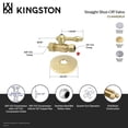 thumbnail image 4 of Kingston Brass CC44452KLK 5/8-Inch O.D. Comp x 1/2-Inch O.D. Comp Quarter-Turn Straight Shut-Off Valve with Flange in Polished Brass, 4 of 5