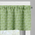 thumbnail image 3 of Ambesonne Feather Window Valance, Peacock Design Circles, 54" X 18", Apple Green Fern Green, 3 of 5