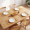 thumbnail image 3 of Unique Bargains 4pcs Faux Leather Washable Placemats Yellow/Gray 17.7"x11.8", 3 of 6