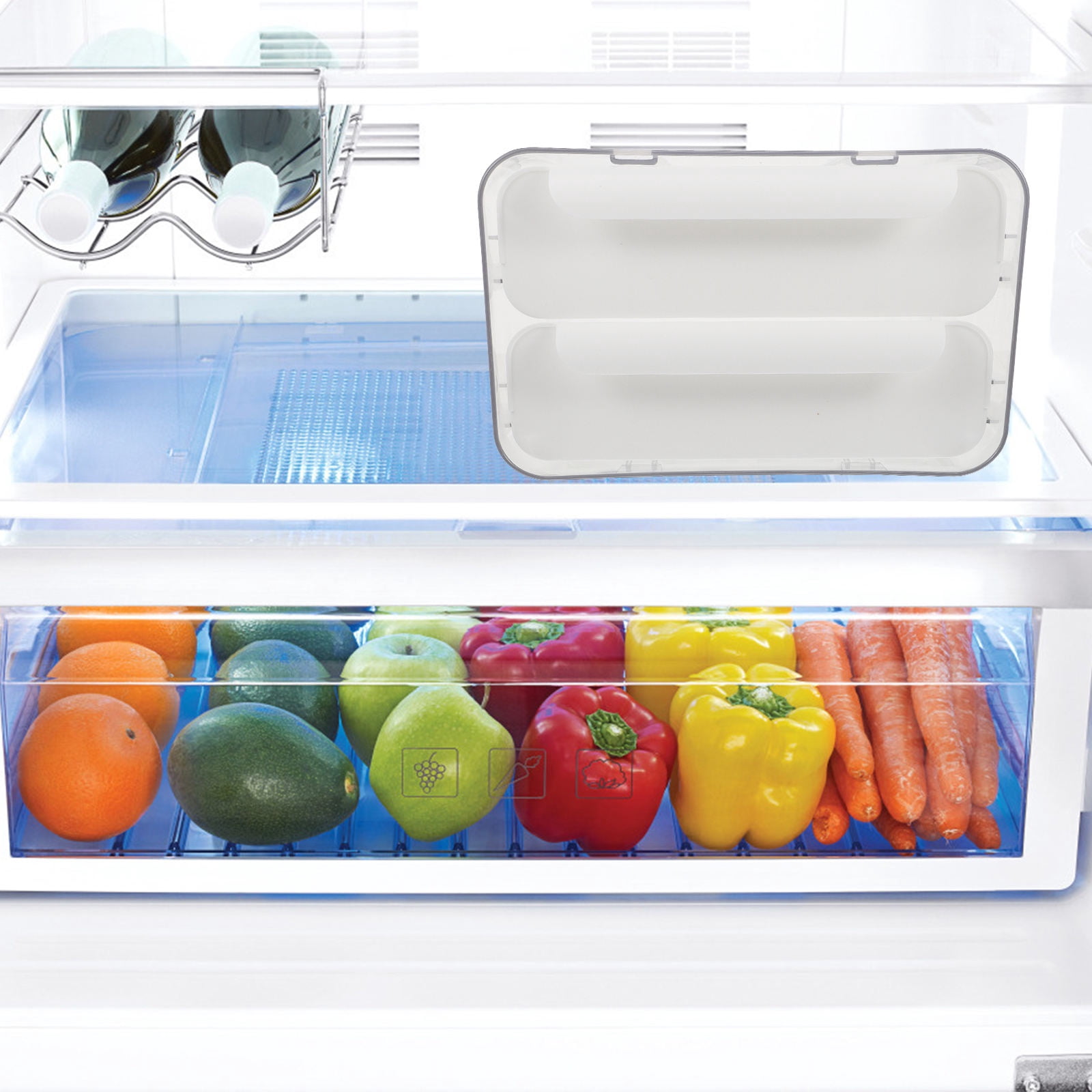 YOSADIER Slide Type Egg Storage Box Plastic White Stabilize Eggs Kitchen Use 1Pcs