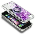 thumbnail image 5 of NageBee Designed for iPhone 6 6S 7 8, iPhone SE 3/2 (2022/2020 Edition) Magnetic Case for MagSafe, Tempered Glass Screen Protector/Wrist Strap Lanyard, Glitter Floating Liquid Cute Case (Purple), 5 of 6