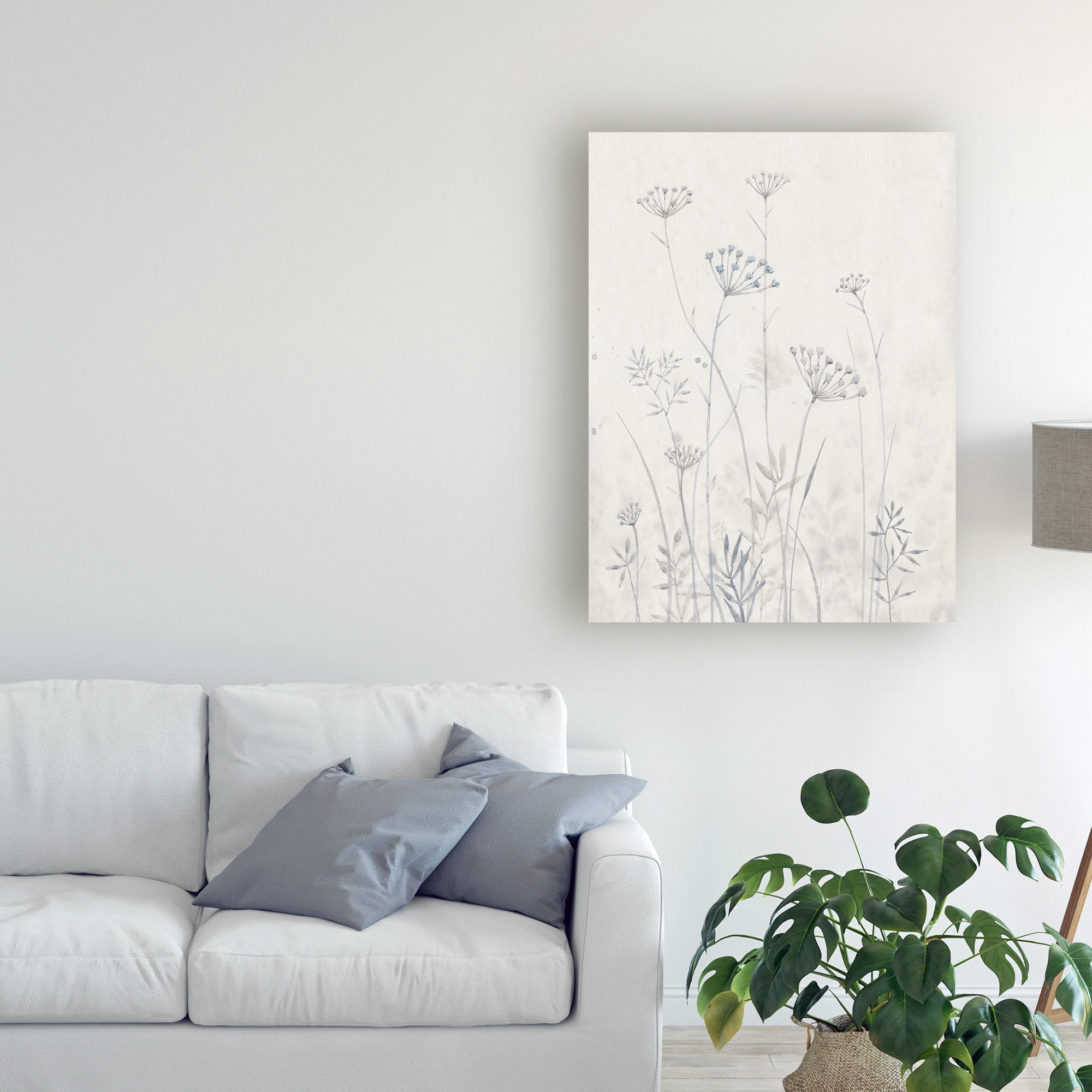 Trademark Fine Art 'Neutral Queen Anne's Lace I' Canvas Art by Tim OToole
