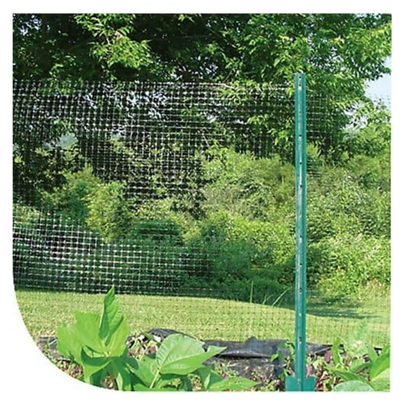 Deer Fence Netting 100ft, 7ft High - Garden Deer Barrier, Humane Animal Repellent, UV Treated Polypropylene Mesh for Plant Protection, Landscape Fencing