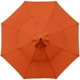 thumbnail image 4 of Ultrashades 9ft Patio Umbrella with Crank 3-Tier Pagoda Outdoor Market Umbrella with 8 Ribs, Orange, 4 of 6