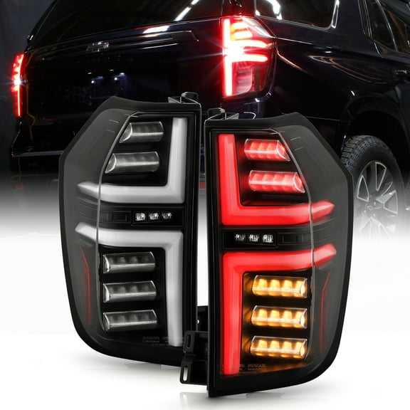 For 2021-2023 Chevy Suburban|Tahoe Full LED Greeting Tail Lights Brake Lamps Set