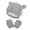 X1 Grey, variant on Baby Beanie Winter Hat Set with Bear Ear for Toddler Boys Girls Soft Knitted Skull Cap,Color:Grey