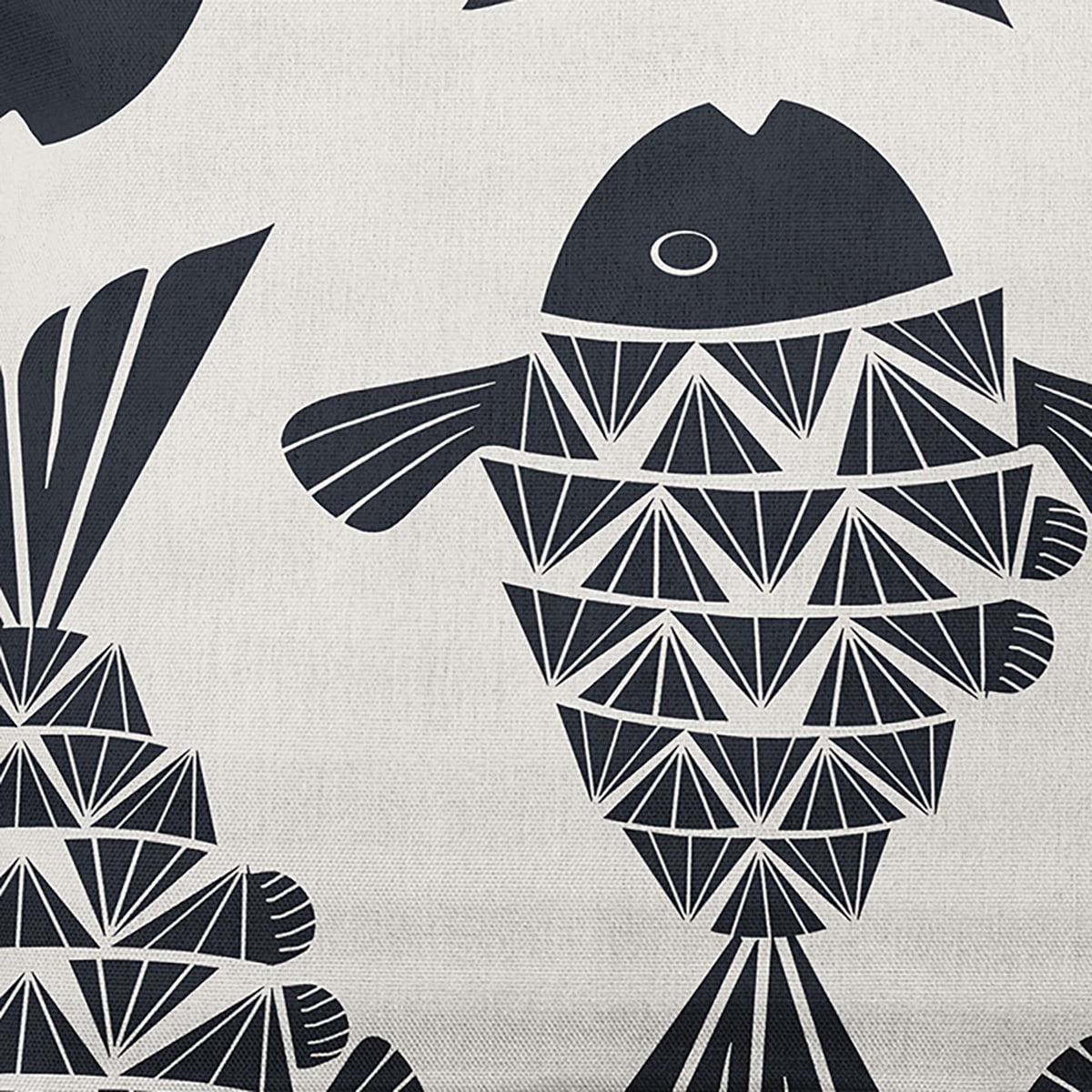 Simply Daisy 14" x 20" Big Fish Nautical Decorative Indoor Pillow