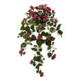 thumbnail image 2 of Nearly Natural 37" Plastic/Polyester Bougainvillea Hanging Artificial Plant (Set of 2), Pink, 2 of 5