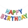 thumbnail image 1 of Rainbow Happy Birthday Balloon, 16in. H x 14ft. L, 1 of 4
