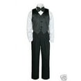 thumbnail image 3 of Baby,Toddler,Kid Boy Wedding Formal Black Vest Tail Tuxedo Suit Bowtie Suit S-18, 3 of 4