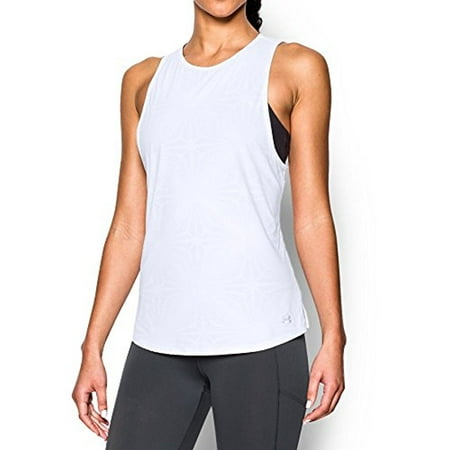 Under Armour Women's CoolSwitch Run Tank, White/Reflective,