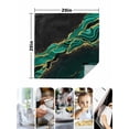 thumbnail image 4 of Green Marble Cloth Napkins Set of 8 Reusable Dinner Napkins, Gold Abstract Vintage Modern Ombre Art Cocktail Napkin Washable Table Napkins for Wedding/Holiday Party/Baby Shower 20"x20", 4 of 7