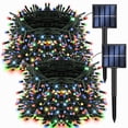 thumbnail image 1 of Cadena de luces solares navideñas para exteriores, deslumbrante, 400 LED, 1 of 7