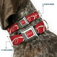 thumbnail image 2 of The Coca-Cola Company Pet Collar, Dog Collar Metal Seatbelt Buckle, Drink Coca Cola Typograpy Logo Scattered Red White, 9.5 to 13 Inches 1.0 Inch Wide, 2 of 8