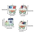 thumbnail image 3 of JeashCHAT 4Pcs Acrylic Train Christmas Ornaments Hanging Train Pendants Hanging Christmas Tree Pendants Xmas Decorations for Home Winter Party, 3 of 4