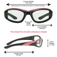 thumbnail image 2 of Motorcycle Safety Glasses Padded for Men and Women. Wrap around Wind and Dust Resistant Frame., 2 of 4