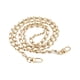 thumbnail image 2 of Correa de cadena para bolso con hebillas metálicas, correa de repuesto para bolso cruzado de 120 cm Cadena de oro blanca, 2 of 9