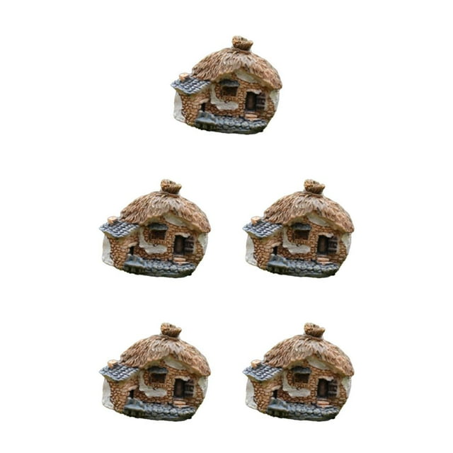 ZheElen Fairy Garden Kit Not Fade Easily Beautiful Eye-catching Lightweight Terrarium Decor Different Display Balcony Decoration Type 12 5Set