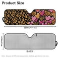 thumbnail image 7 of Uorisanigo Windshield Sunshade Compatible with Jeep Wrangler JK JL Heart Leopard Print Windshield Sun Shade Heat Shield for Jeep Wrangler TJ JK JKU 1996-2018 Accessories, 7 of 7