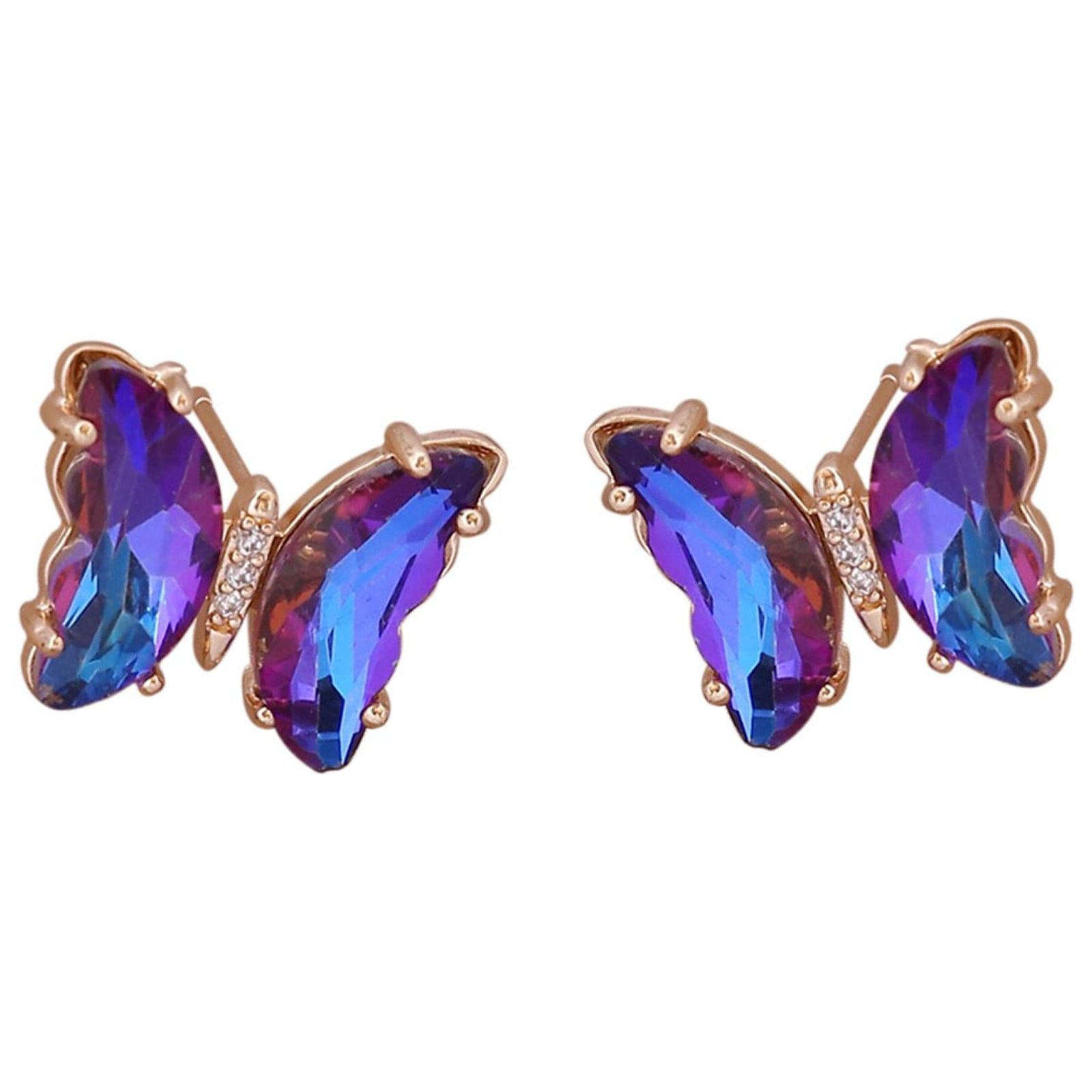 Earrings for Women Dream Gradient Dazzling Holiday Accessory Be Worn Light Style Jewelry for Festive Occasions,0.59x0.59 inch,Purple