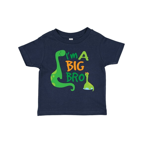 Inktastic I'm a Big Bro Dinosaur Boys Brother Announcement Boys Toddler T-Shirt