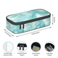 thumbnail image 6 of Goofa Blue Marble Pattern Pencil Case, Multi- Slot Pencil Pouch, Portable Pencil Bag, Pen Case for& Office, 6 of 9