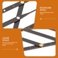 thumbnail image 3 of MasteelfCA 1pc Sliding Three-point Stainless Steel Eyebrow Ruler Golden Ratio Ruler, 3 of 7
