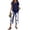 72# Navy, variant on Women’s Capri Sets 2 Piece Outfits, Casual Summer Wide Leg Crop Pants and Top Matching Set,Green,L