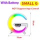 thumbnail image 1 of Cargador inalámbrico rápido con soporte y altavoz, lámpara de luz nocturna TF RGB, estación de carga rápida para iPhone, Samsung, Xiaomi y Huawei., 1 of 5