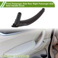 thumbnail image 2 of Cubierta de trim de tirón de manija de puerta del lado del pasajero delantero y del lado del pasajero trasero derecho para BMW X5 E70 2008-2013 No.51416969402 Marrón oscuro ABS 1 Pc, 2 of 6