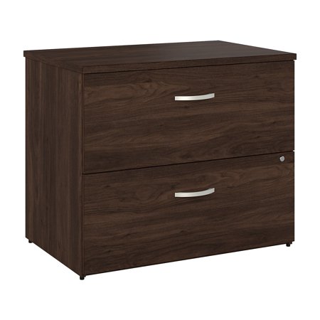 UPC: 0042976153786 | Bush Business Furniture Studio C 2 Drawer Lateral File Cabinet Black Walnut (SCF136BWSU)