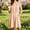 Pink, variant on QUNYINEY Midi Casual Dresses for Women 3/4 Sleeve Pink Summer A Line Dress Crew Neck with Pockets Loose Fit Embroidered Dresses
