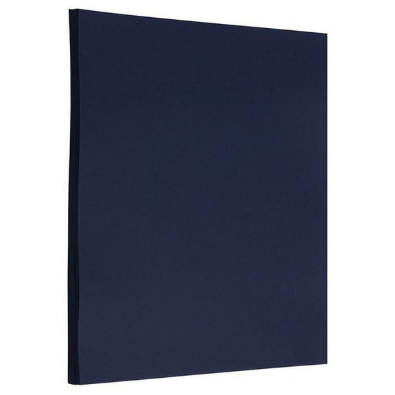 JAM Paper Solid Colors, 8 1/2 x 11, Navy Blue, 32lb, 2 packs of 50