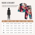 thumbnail image 4 of Fuzoiu Vibrant Street Art Portrait Print Women's Long-Sleeved Pajama,Lounge Button Down Nightwear,Womens Notch Collar Pajama Set-Medium, 4 of 7