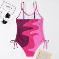 thumbnail image 5 of Sngxgn Swimsuits for Women Modest Tummy Control Swimdress Vintage Bathing Suits Swimwear(Purple,M), 5 of 6