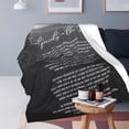 thumbnail image 4 of Footprints in The Sand Blanket Christian Gifts Bible Verse Scripture Throw Blanket Comfy Plush Flannel Fleece Warm Soft Fluffy Fuzzy Blanket for Prayer Adults Women Men for Bed Sofa Couch 40"X50", 4 of 6