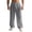 Dark Gray, variant on GrmtClth Mens Linen Pants Drawstring Elastic Waist Casual Beach Yoga Pants Lightweight Loose Fit Lounge Pants Summer Baggy Travel Pant with Deep Pockets Blue 3XL