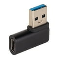 thumbnail image 3 of Adaptador USB 3.0 A Tipo C Hembra ANGGREK Aleación de Aluminio 3A 90 Grados, 3 of 8