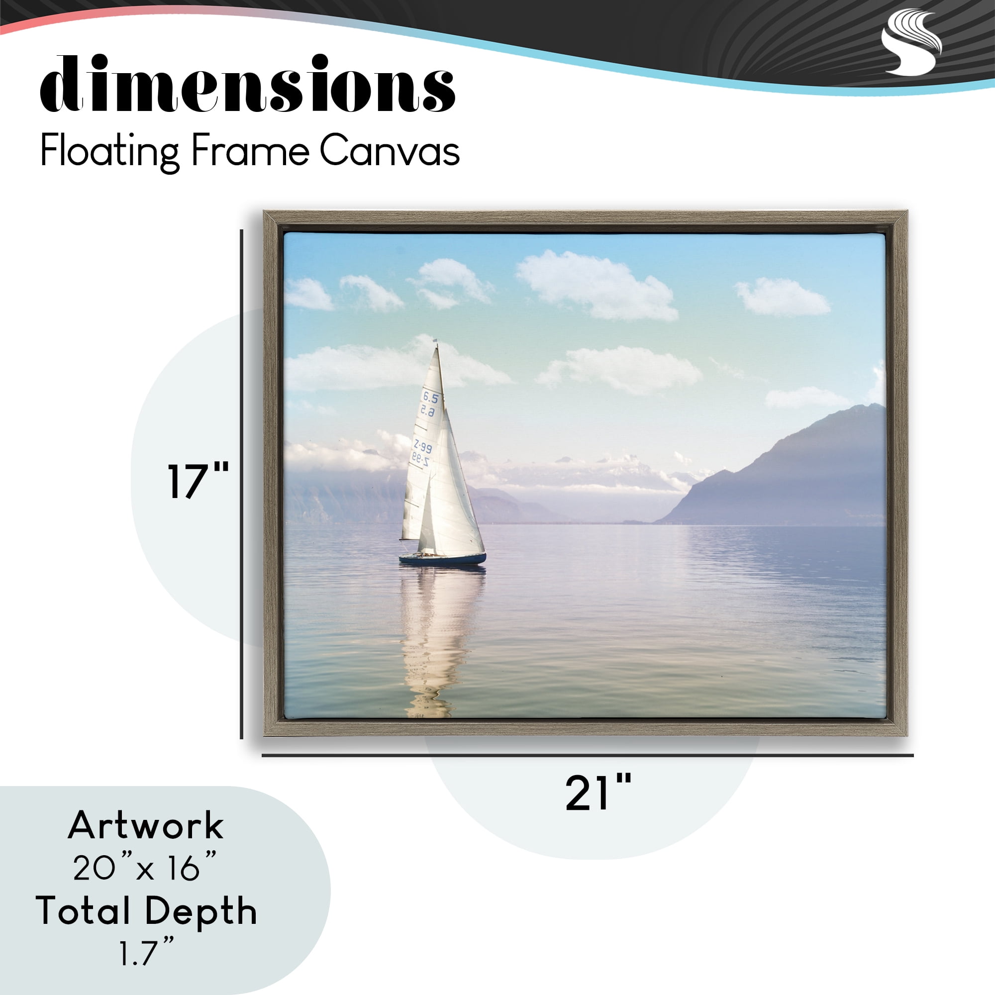 Stupell Industries Ocean Sails Lounging Brown Framed Floater Canvas Wall Art, design by Marcus Prime