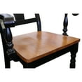 thumbnail image 3 of Sunset Trading Black Cherry Selections Arm Wood Barstool in Black (Set of 2), 3 of 5