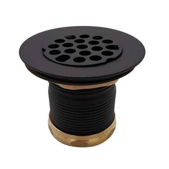 Westbrass Junior Bar and Laundry Sink Drain Assembly with Strainer Cover, Oil Rubbed Bronze