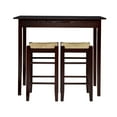 thumbnail image 3 of Linon Perkins 3-Piece Counter Height Dining Set with Seagrass Rush Seat, Espresso, 3 of 9