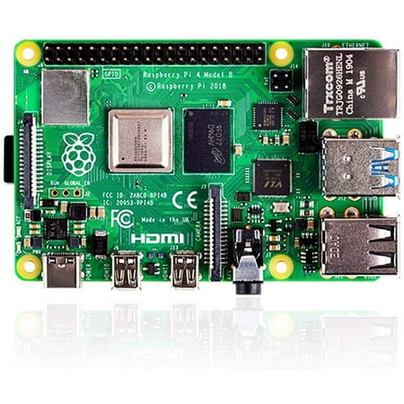 Raspberry Pi 4 Model B - Single-board computer - Broadcom BCM2711 / 1.5 GHz - RAM 8 GB - 802.11a/b/g/n/ac, Bluetooth 5.0