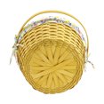 Way to Celebrate Easter ExtraLarge Round Woodchip Basket with Floral