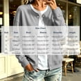 thumbnail image 5 of Women's Casual Snap Button Cardigan Jacket, Long Sleeve Crew Neck Lightweight Sweatshirt Coat with Pockets, Solid Color Fall Outerwear, 5 of 7