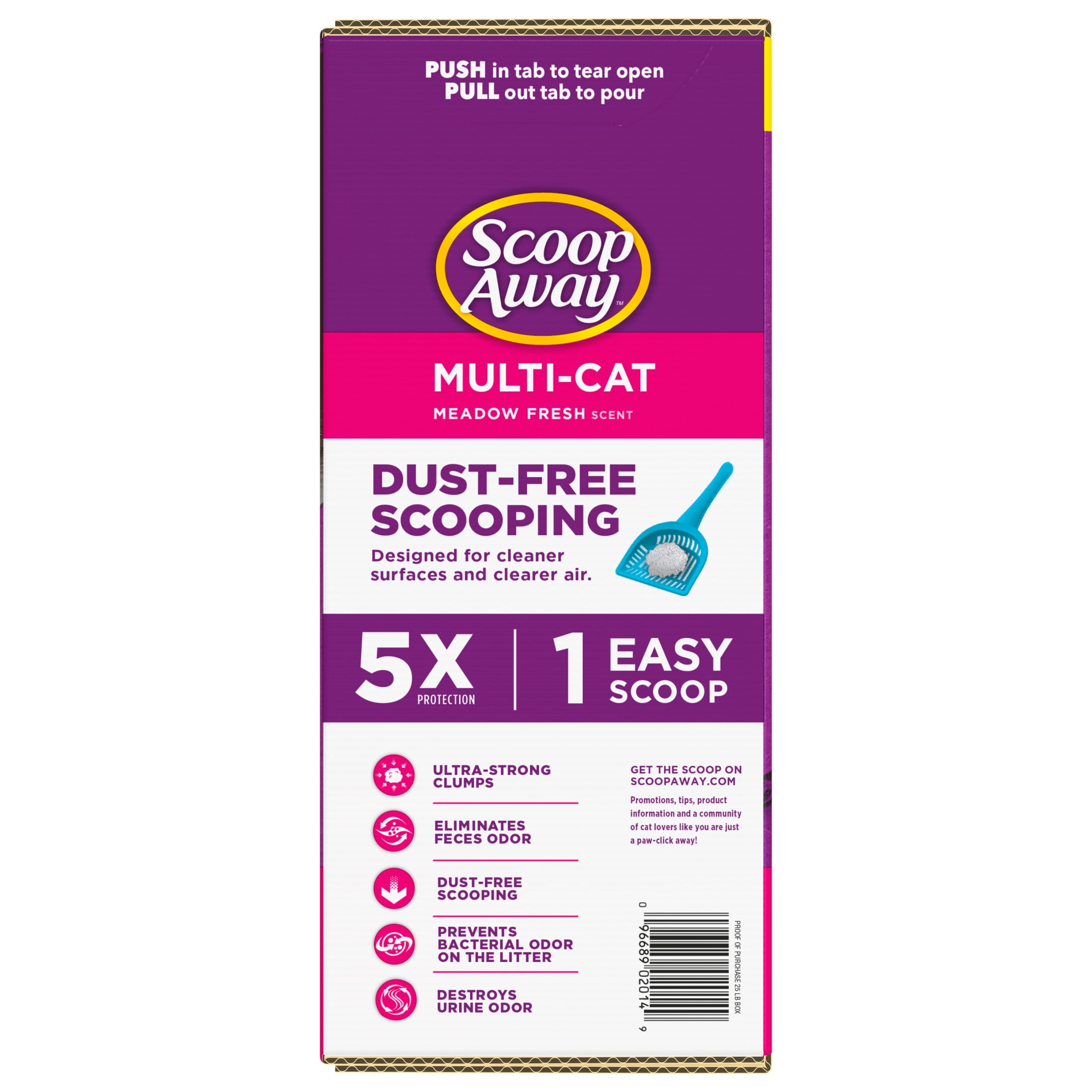 Scoop Away Extra Strength Multi-Cat Scented Litter, Clumping Cat Litter, 38 lb