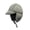 Grey, variant on Lei Feng Hat Solid Color Autumn Winter Down Hat Windproof Design Adjustable Buckle Cold Weather Headwear